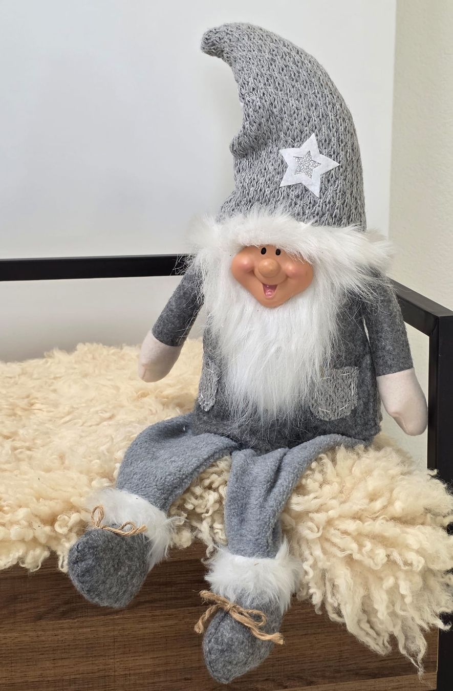 Tutte le decorazioni: Weihnachtsgnom Deko grau mit Stern – Usato da Rheinsulz venduto da Dred 1