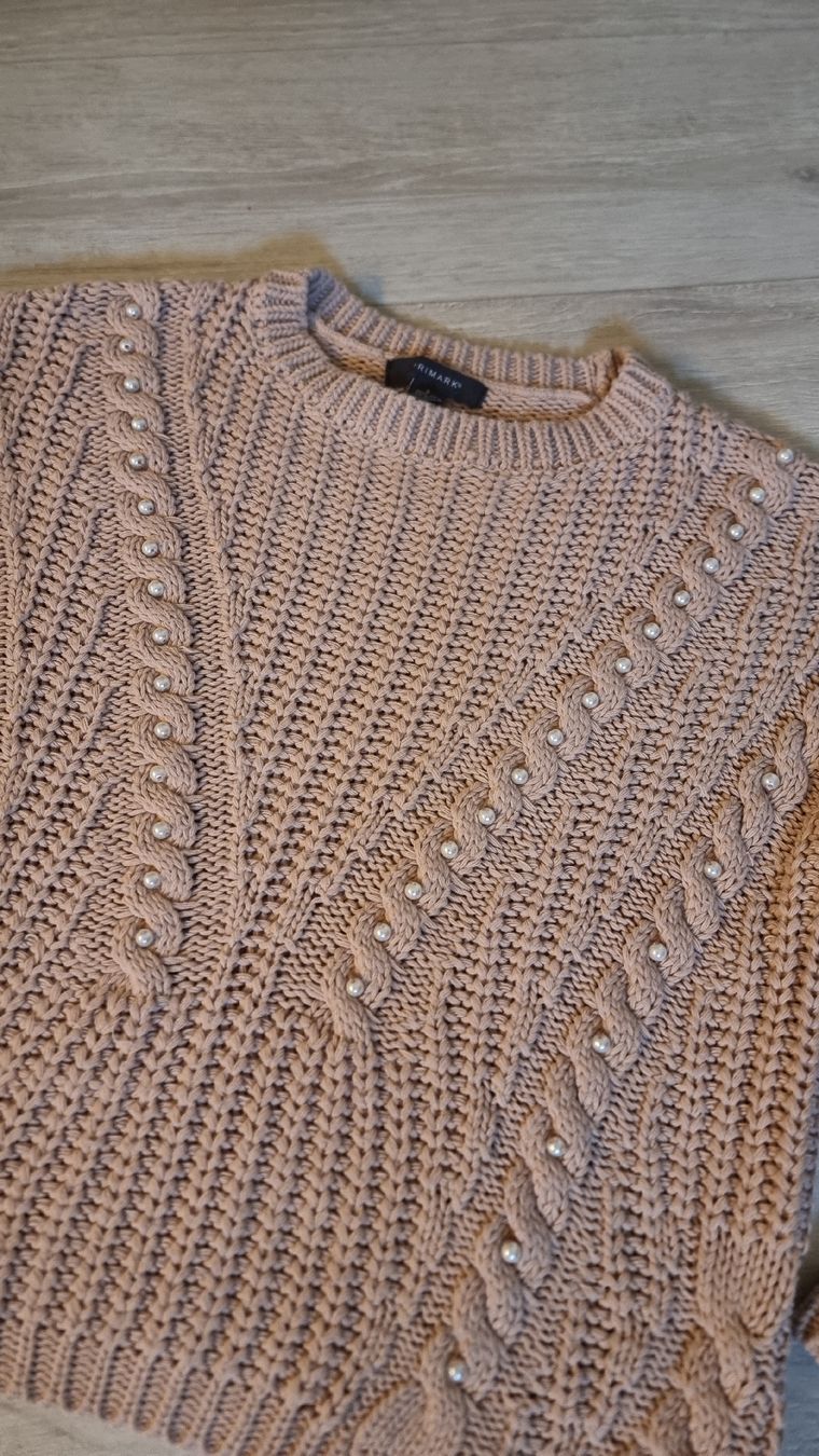 Primark Maglioni & Felpe: Primark Strickpullover, Grösse S, Rosa mit Perlen – Usato da Wigoltingen venduto da Zuckerfee84 1
