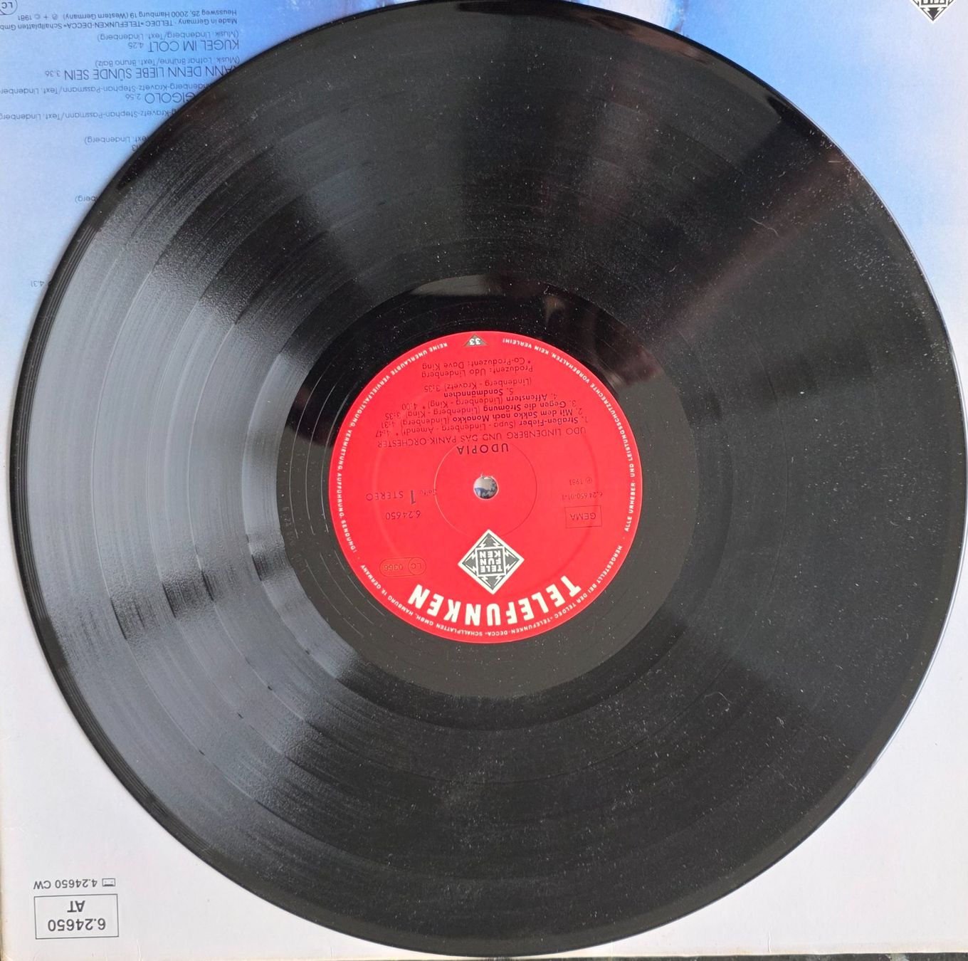 Dischi in vinile: Udo Lindenberg & Panik Orchester - Utopia -1981 – Usato da Dietikon venduto da Jion11 2