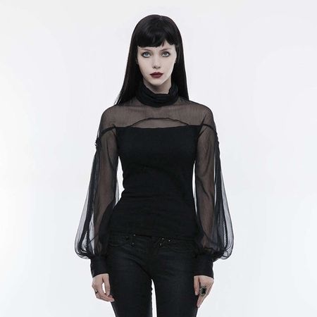 Punkrave Sleeve Turtleneck Top