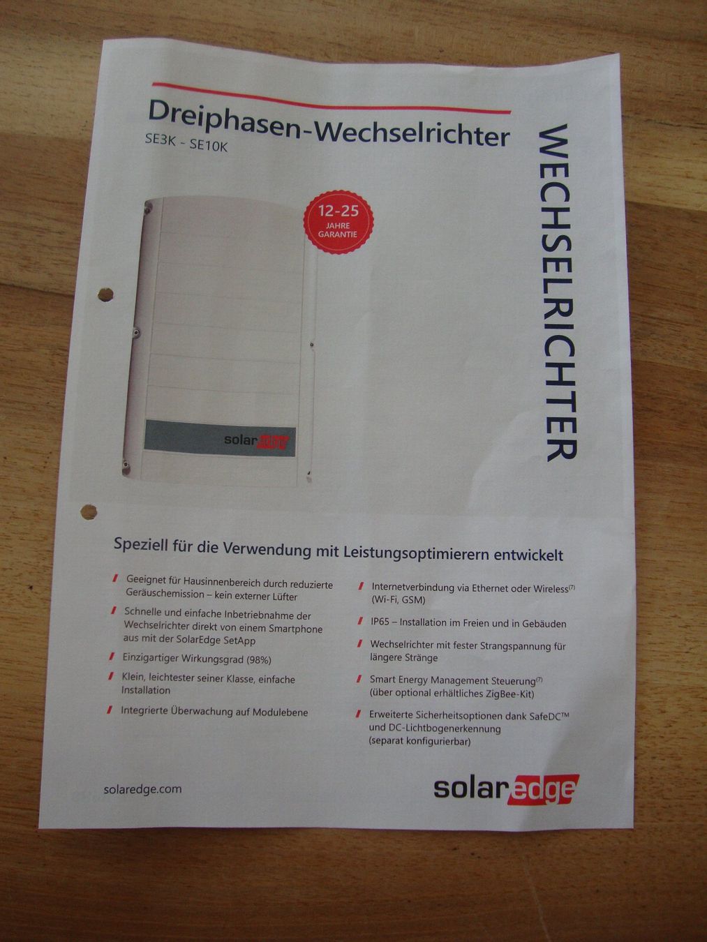 SolarEdge Inverter: Wechselrichter Solar edge SE10K – Usato da Wil SG venduto da Nindli 3