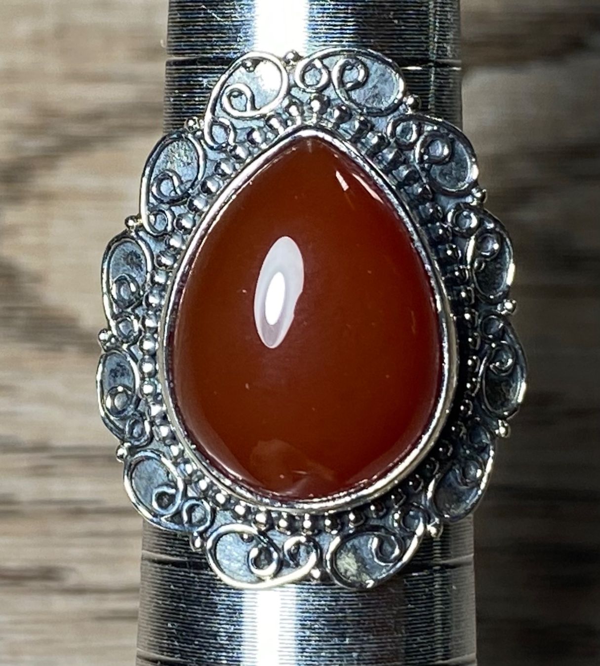 Ringe: Orientalischer Silberring; natürl. Roter Achat – Neu und originalverpackt aus Laax von Kiki_Kingdom 5
