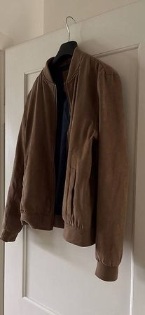 Jacke im wildlederlook