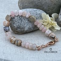 Armband mit Morganite, Opale