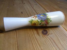 Porzellan Vase,22 kt Goldrand,Handarbeit