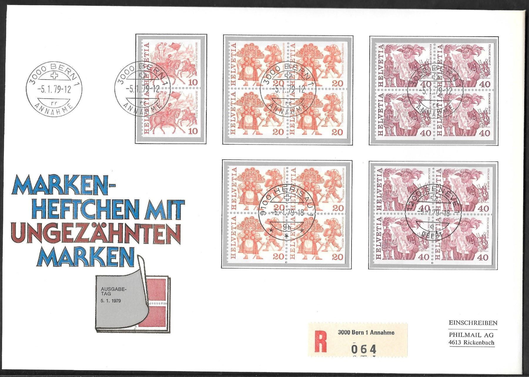 Tutti i francobolli: Gross-FDC Markenheft Bern ET 5.1.1979 – Nuovo (secondo la descrizione) da Olten venduto da clotaldi