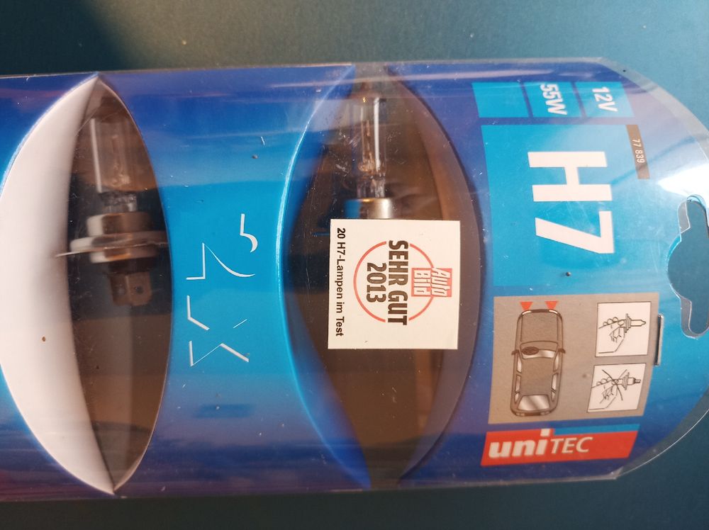 uniTEC KFZ-Lampe H7 für Hauptscheinwerfer, 12 V, 55 Watt