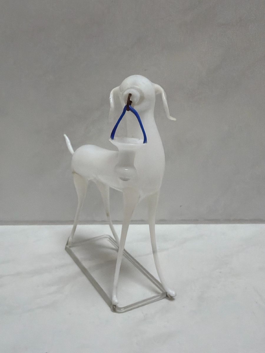 Statuette: Lauscha Windhund aus Glas. – Usato da Biberist venduto da Momo33 2