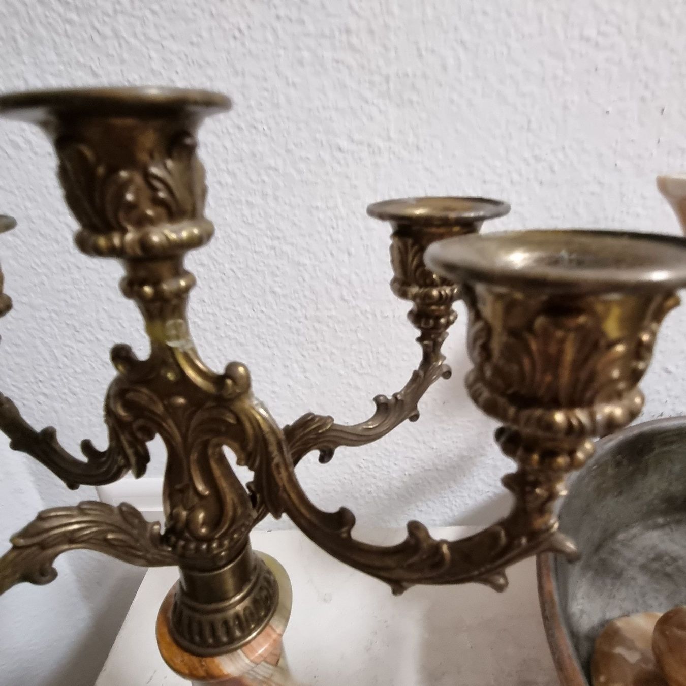 Bougeoirs: Kerzenständer Bronze/Onyx – D'occasion à Zürich par Melossoap 1