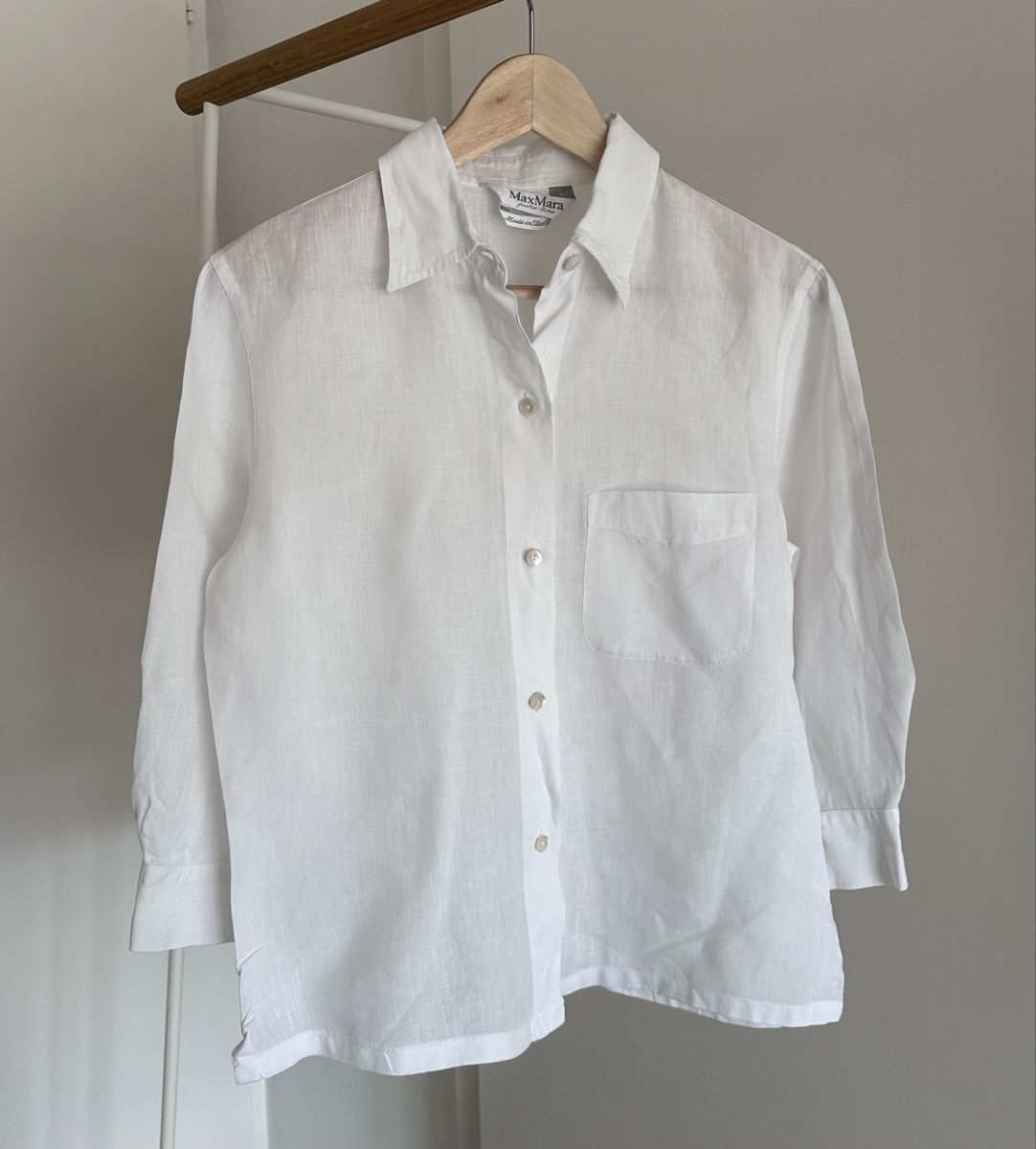 Max Mara Camicette: Max Mara Linen Shirt Size S – Usato da Zürich venduto da LilySasa