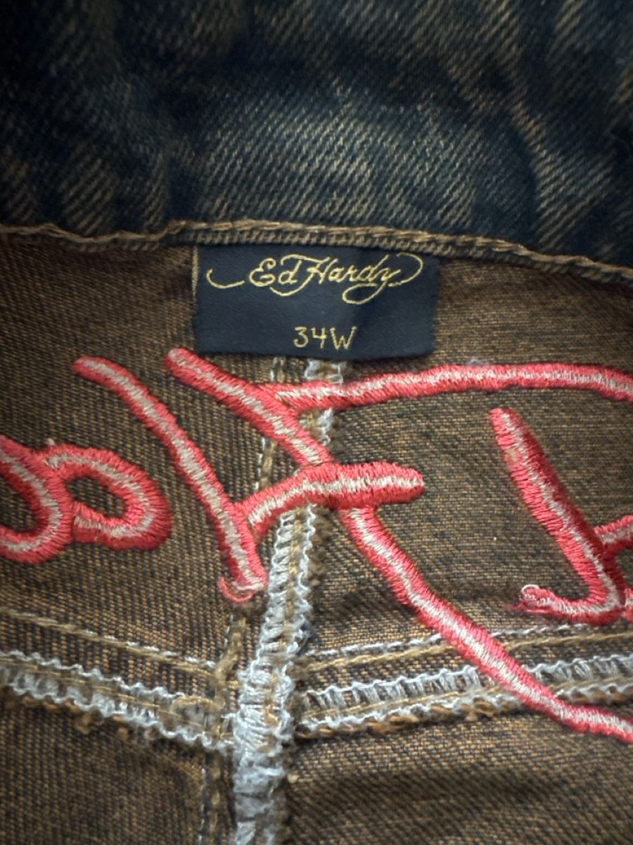 Ed Hardy Jeans: Braune Ed hardy Hosen – Nuovo (secondo la descrizione) da Zürich venduto da Bear. 2