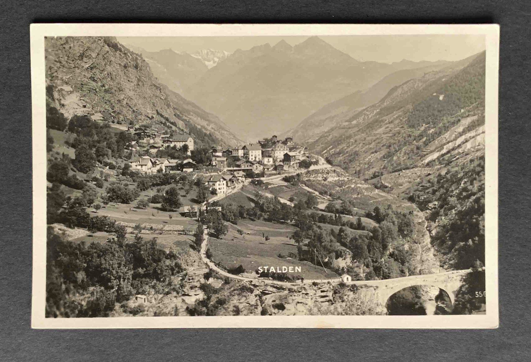 Cartes postales: AK Stalden gelaufen – D'occasion à Goldau par artelier1