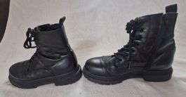 Tamaris Boots, schwarz, Leder, Gr. 39