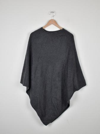 Guler Zürich Poncho, grau, 100% Kaschmir, neuwertig