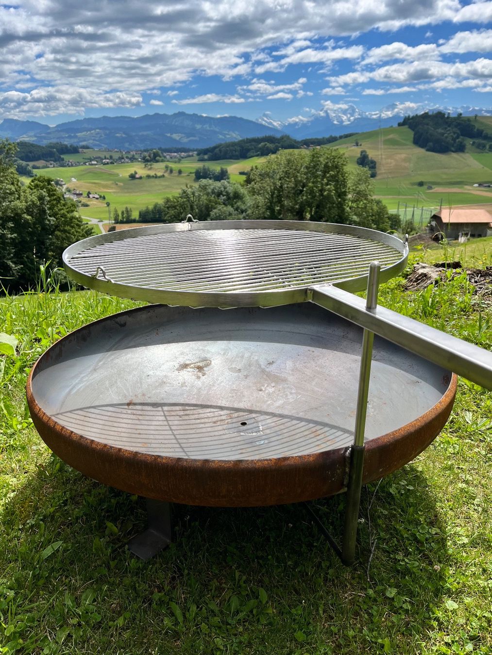 Bracieri: Feuerschale mit Grillsystem – Nuovo e nell'imballaggio originale da Burgistein venduto da Franks-Design 5