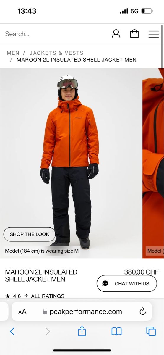 Peak Performance Giacche: Peak Performance Maroon 2L Ski Jacket Men – Nuovo (secondo la descrizione) da Zürich venduto da AlineCr 4