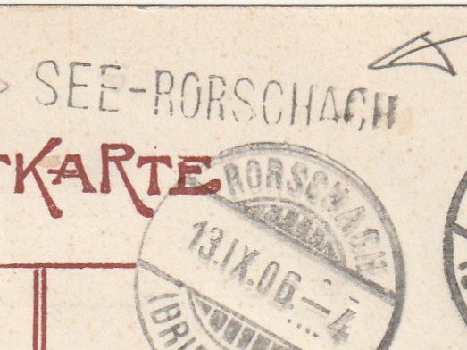 Alle Briefmarken: Stabstempel See-Rorschach auf Ak – Gebraucht aus Rorschacherberg von fratovi2
