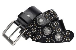 Solar Punk Gürtel Leder Nieten - Ceinture Solar Punk rivets