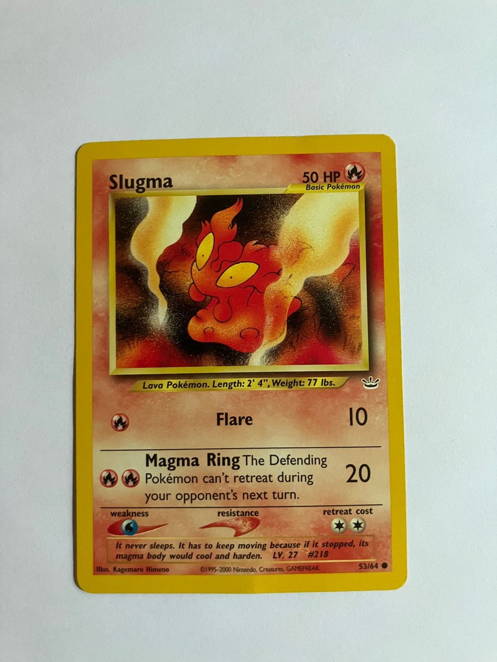 Carta: Slugma - Pokémon -  ING- 53/64 – Usato da Minusio venduto da zem_2hgc