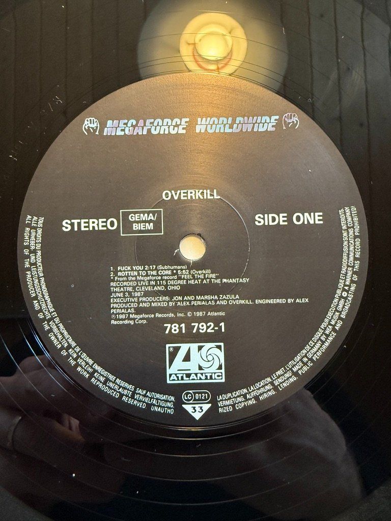Schallplatten: Overkill - Fuck you - 1987 - LP Vinyl – Gebraucht aus Unterägeri von hero87333 1