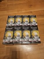 8x Panasonic LED Lampe, E27, 6.4W, 470lm, Warmweiss, Neu!