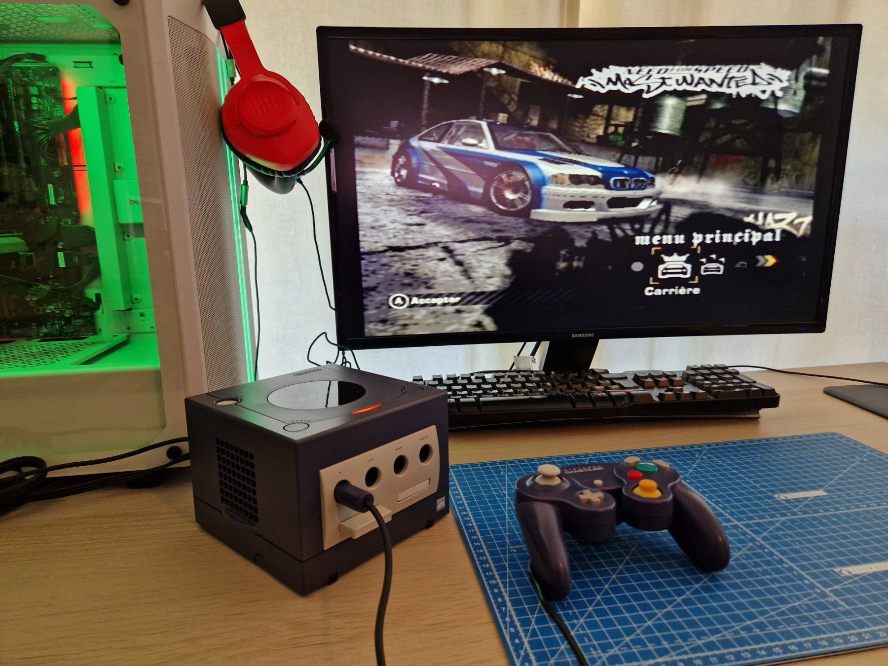 Nintendo Konsolen: Gamecube Indigo Originale + Jeux + Memory Card + manette ! – Gebraucht aus Belmont-Lausanne von Stephane_C 1