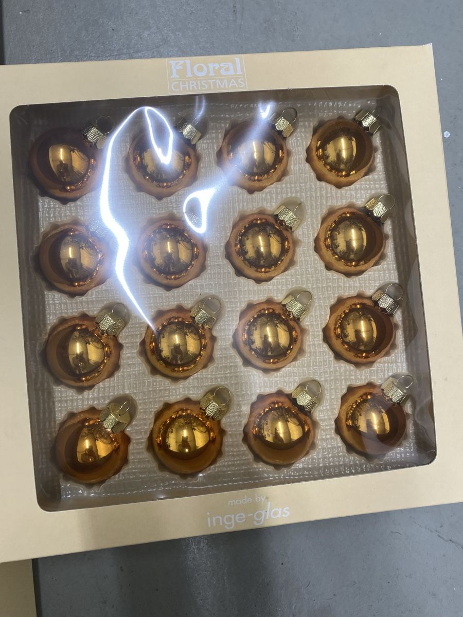 Alle Dekorationen: Weihnachtskugeln Inge-Glas Mandarin 3 Packungen  – Gebraucht aus Zollikon von Dory11 1