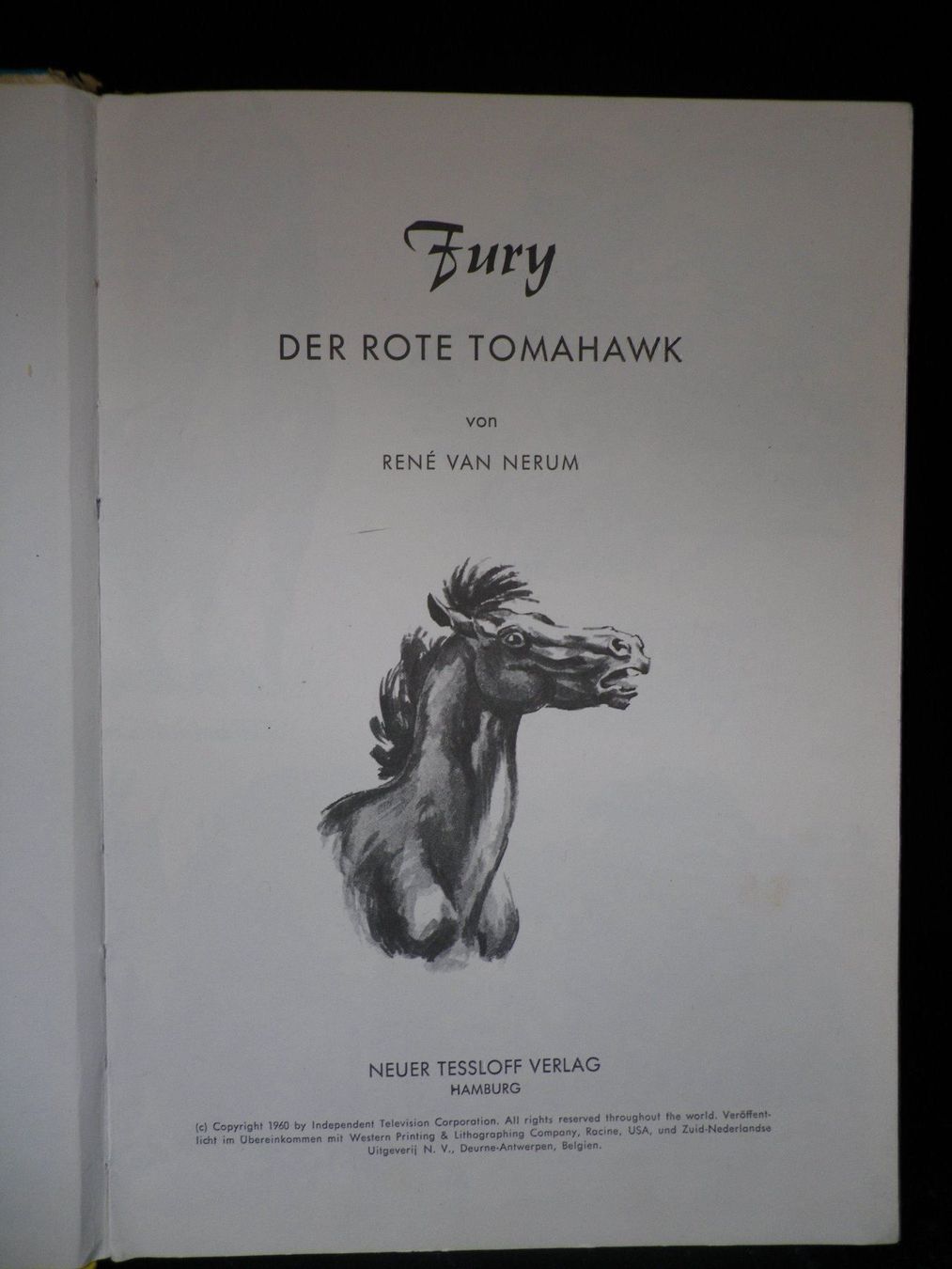 Libri: Fury und der rote Tomahawk 1960 – Usato da Reinach BL venduto da Annodomini 1