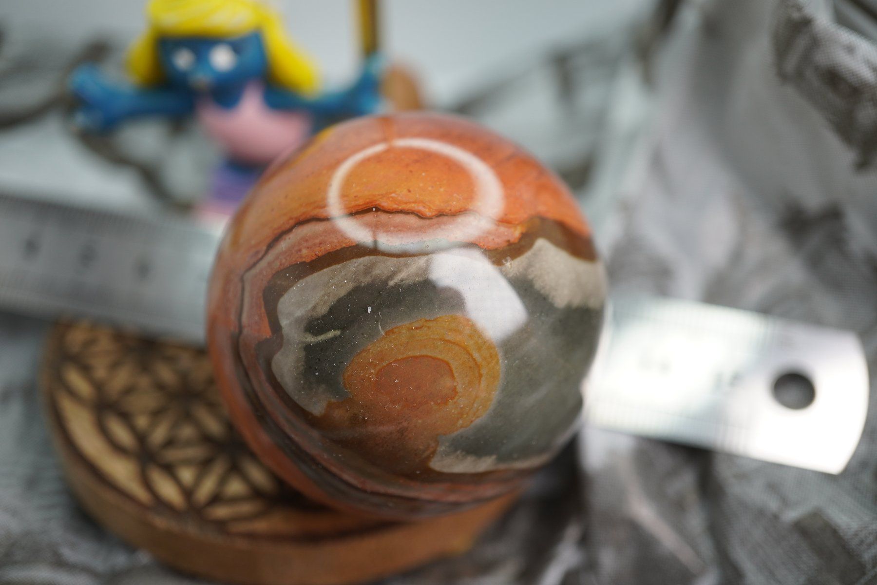 Minerali & Pietre curative: Polychrom Jasper  Kugel 50mm  Räumung Topstone  ab  10.- – Nuovo e nell'imballaggio originale da Eschenbach SG venduto da topstone 8