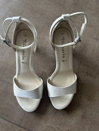 Elegante Tamaris Schuhe, weiss, Gr. 39, Top Zustand!