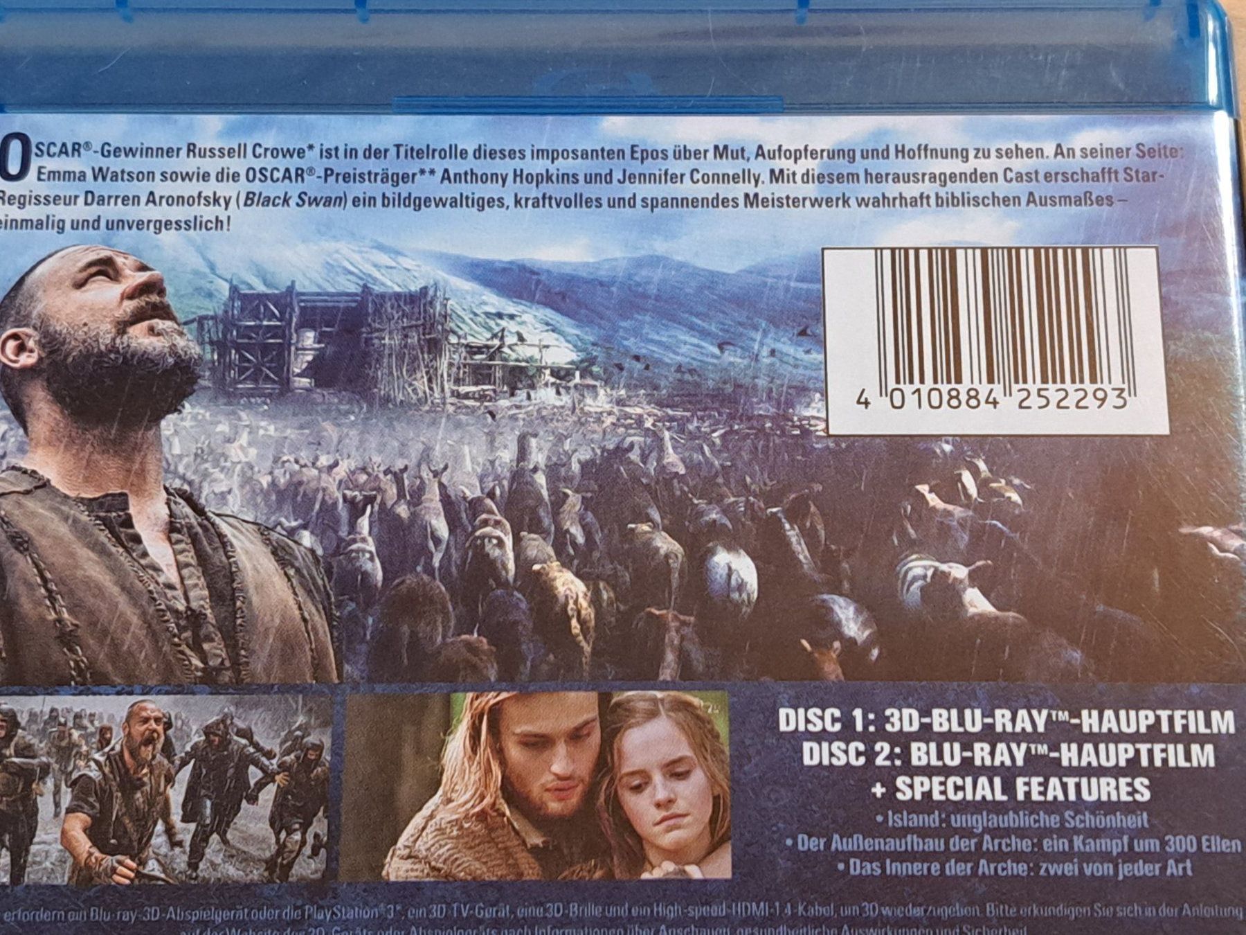 Tutti i DVDs: Blu-Ray NOAH mit Russell Crowe, 2-Disc Edition mit 2D + 3D – Nuovo (secondo la descrizione) da Unterseen venduto da Kanica 3