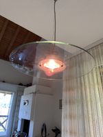 Glas Hängelampe, Vintage Design Klassiker, Top Zustand!