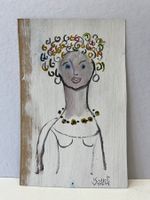 Die Dame mit bunter Frisur von KURT VOLK       (ID B5684)