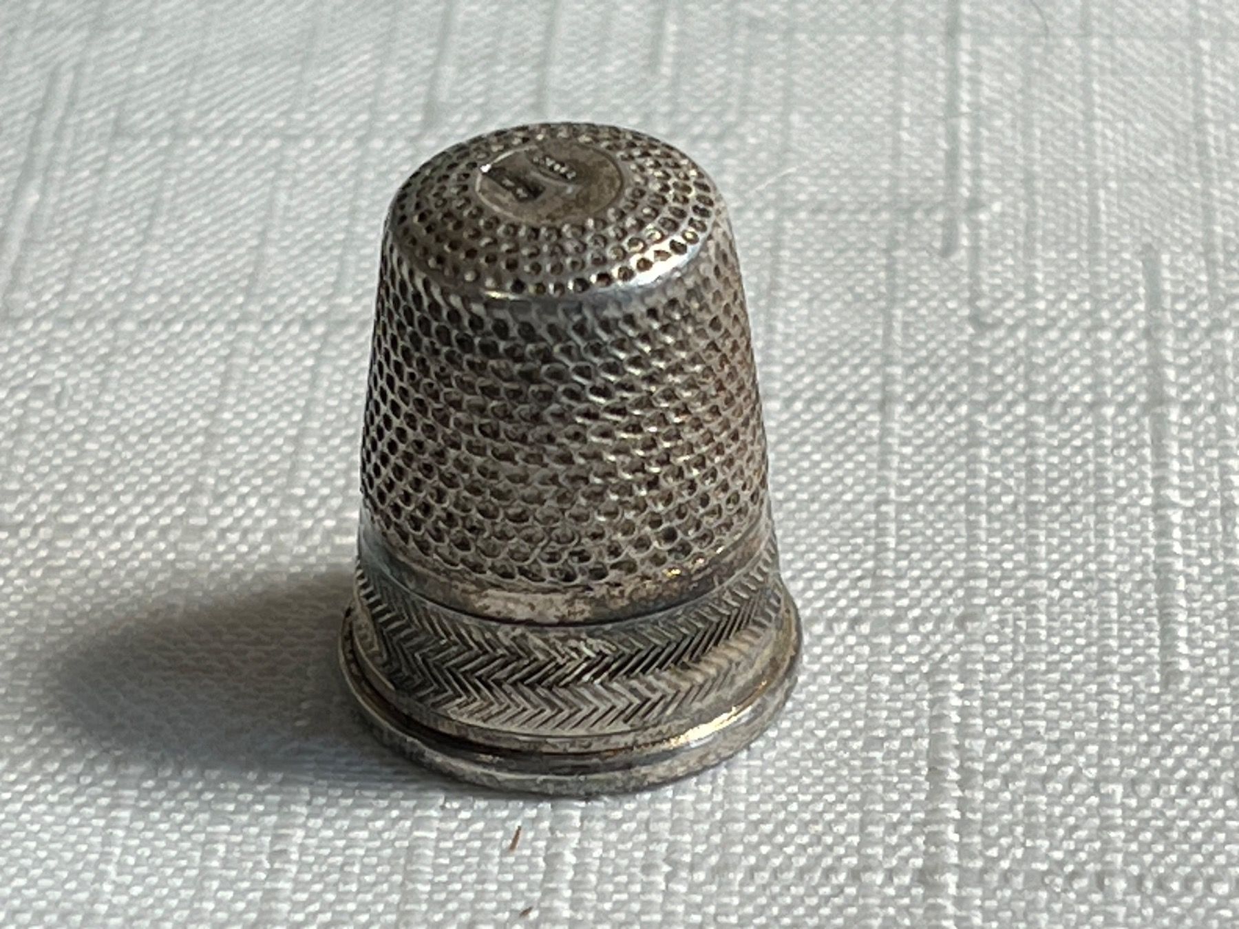 Fingerhüte: Fingerhut 800 Silber – Gebraucht aus St. Peterzell von