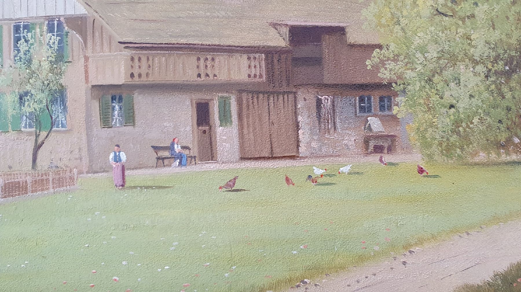 Dipinti: Gemälde - Berner Bauernhaus - Signiert – Usato da Kreuzlingen venduto da Rschweiz1 3