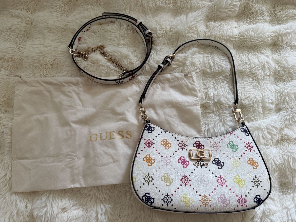 Guess Borse da donna: GUESS Noelle Hobo Bag White Monogram – Nuovo (secondo la descrizione) da Aarburg venduto da manju2007