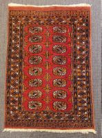Original handgeknüpfter Buchara-Orientteppich – reine Wolle