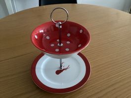 Etagere 2 stöckig, Rössler Vintage