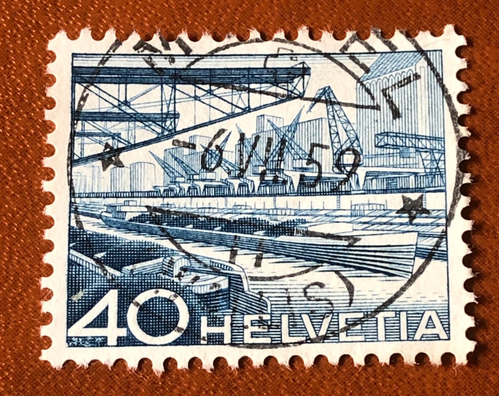 Tutti i francobolli: Nr.305 mit Stempel Technik und Landschaft    – Usato da Aarau venduto da Billa007