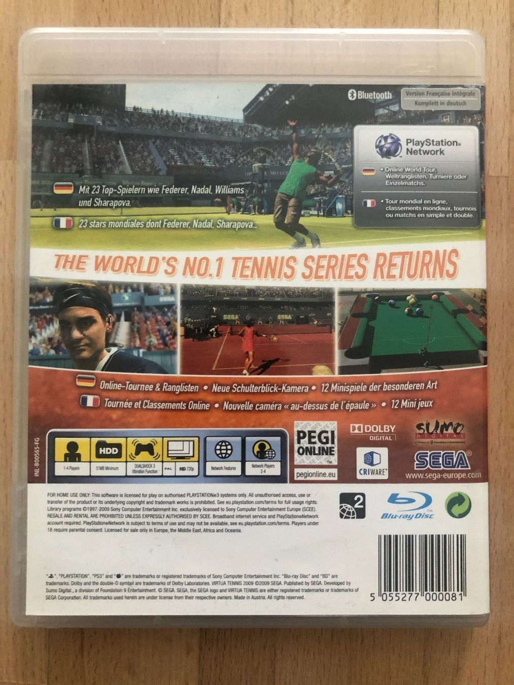 Sony Giochi: Virtua Tennis 2009 - PS 3 – Usato da Nussbaumen AG venduto da Pika-Shop 1