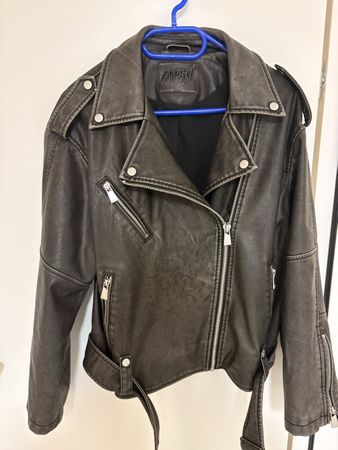 Kunstlederjacke Amisu schwarz Grösse 38 guter Zustand