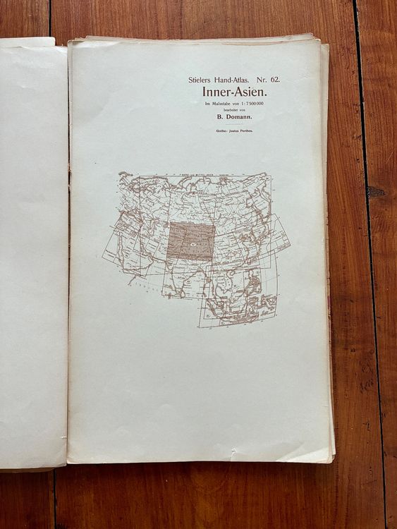 Cartes géographiques & atlas: Stielers Hand-Atlas, 9. Auflage, 1900, 17 x Karten – D'occasion à Zürich par tersus1981 8