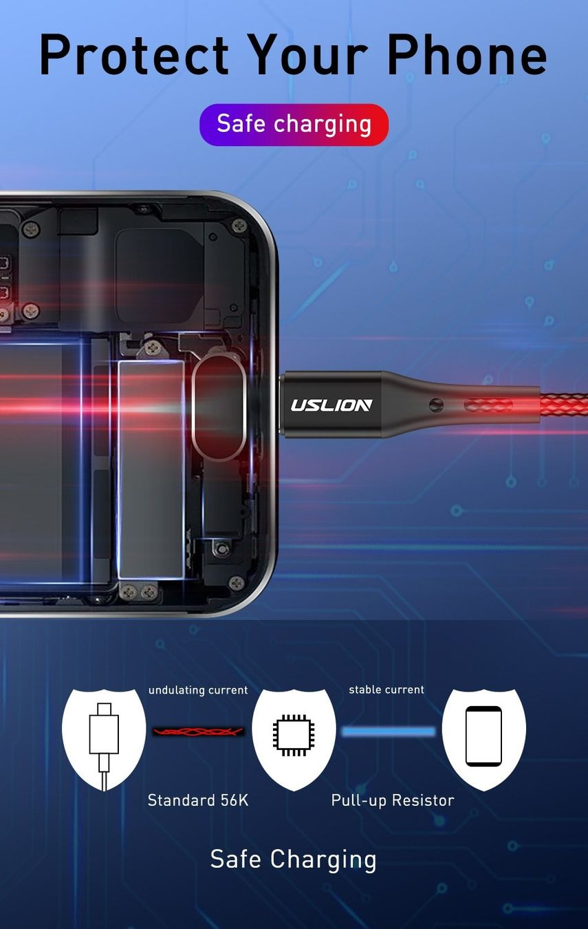 Samsung Ladegeräte: USLION USB C Kabel  Fast Charging 1M – Neu und originalverpackt aus Uerkheim von Kaufoption 5