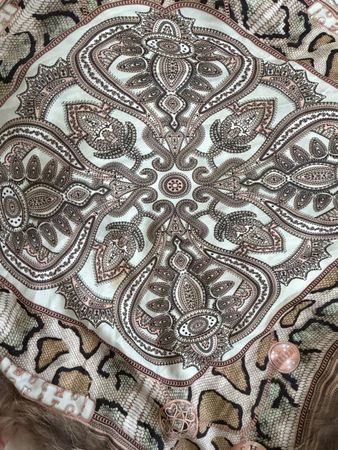 Tuch mit Fell Mucho Gusto Paisleymuster top Zusta