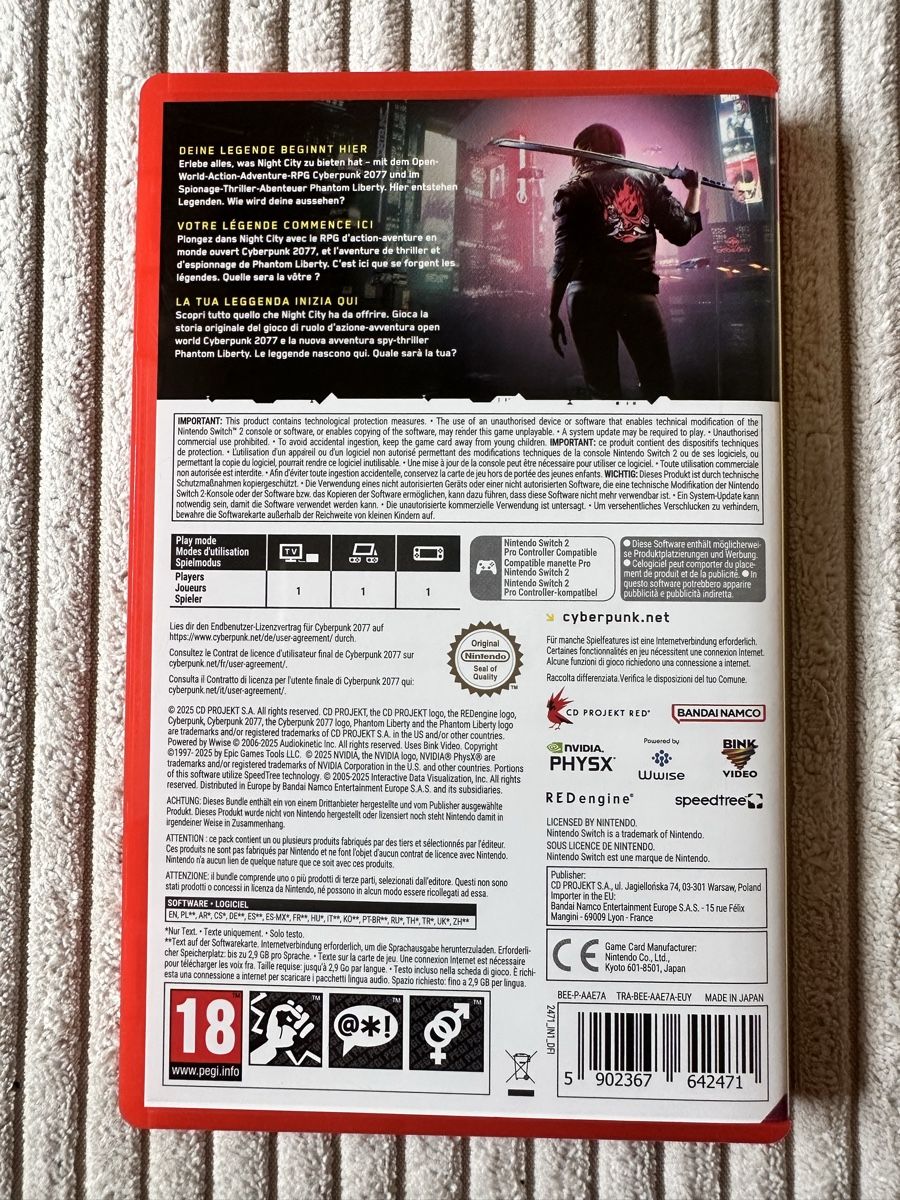 Jeux: Cyberpunk 2077 Nintendo Switch 2 – Neuf (Voir description) à Zürich par yayaa 1