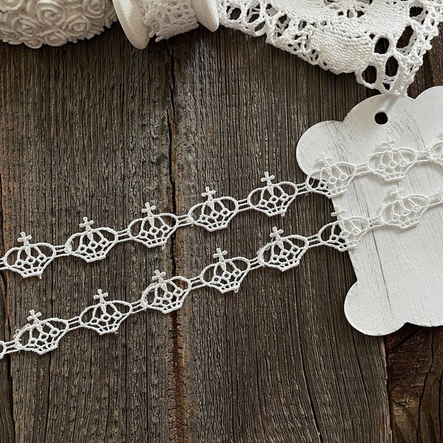 Stoffe: Spitzenband Weiss 150 cm - Shabby Chic – Neu (gemäss Beschreibung) aus Thun von Rowaner