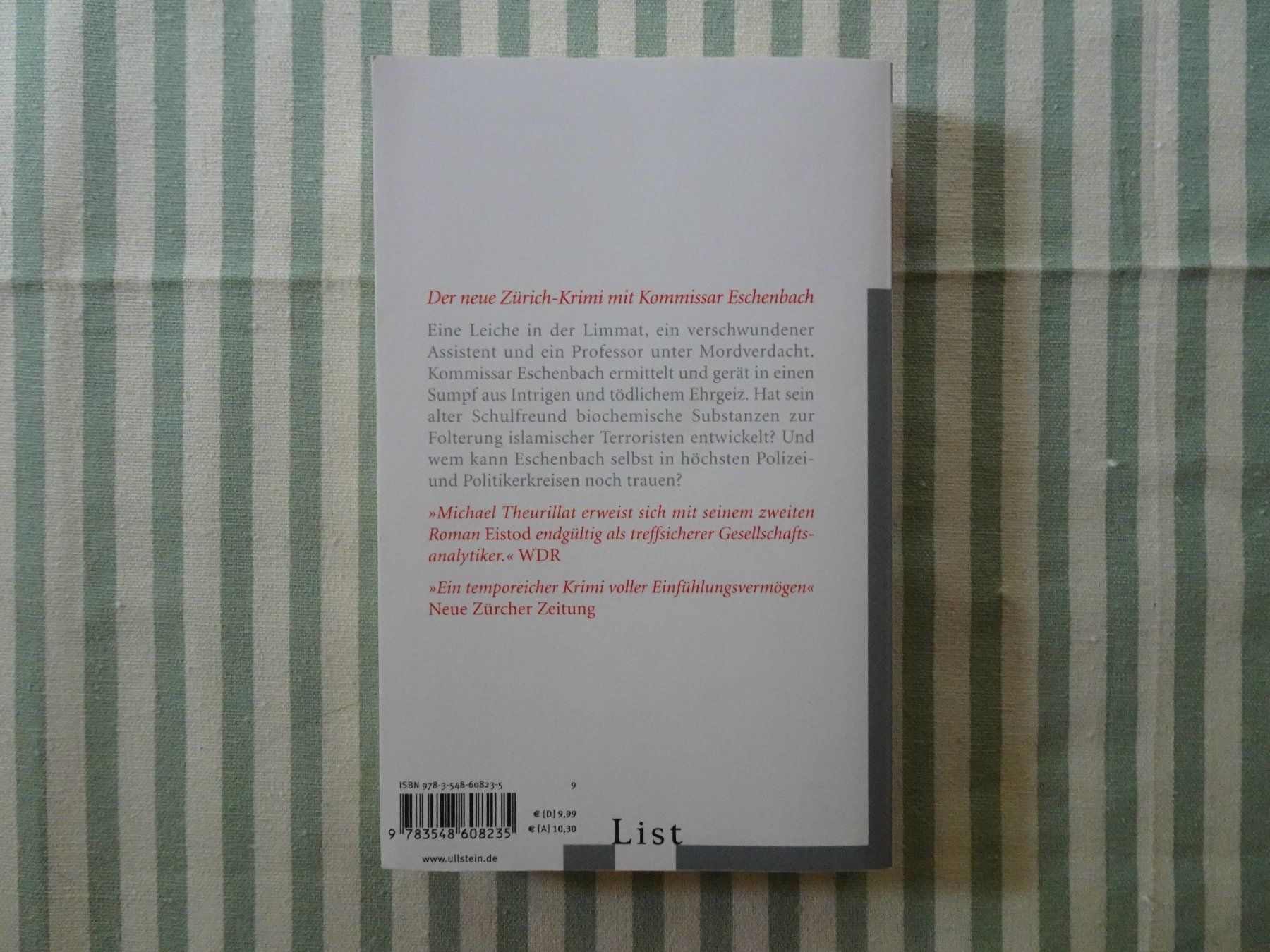 Libri: Michael Theurillat - Eistod - Kriminalroman - B466 – Usato da Küssnacht am Rigi venduto da Bookslove-Divers 1