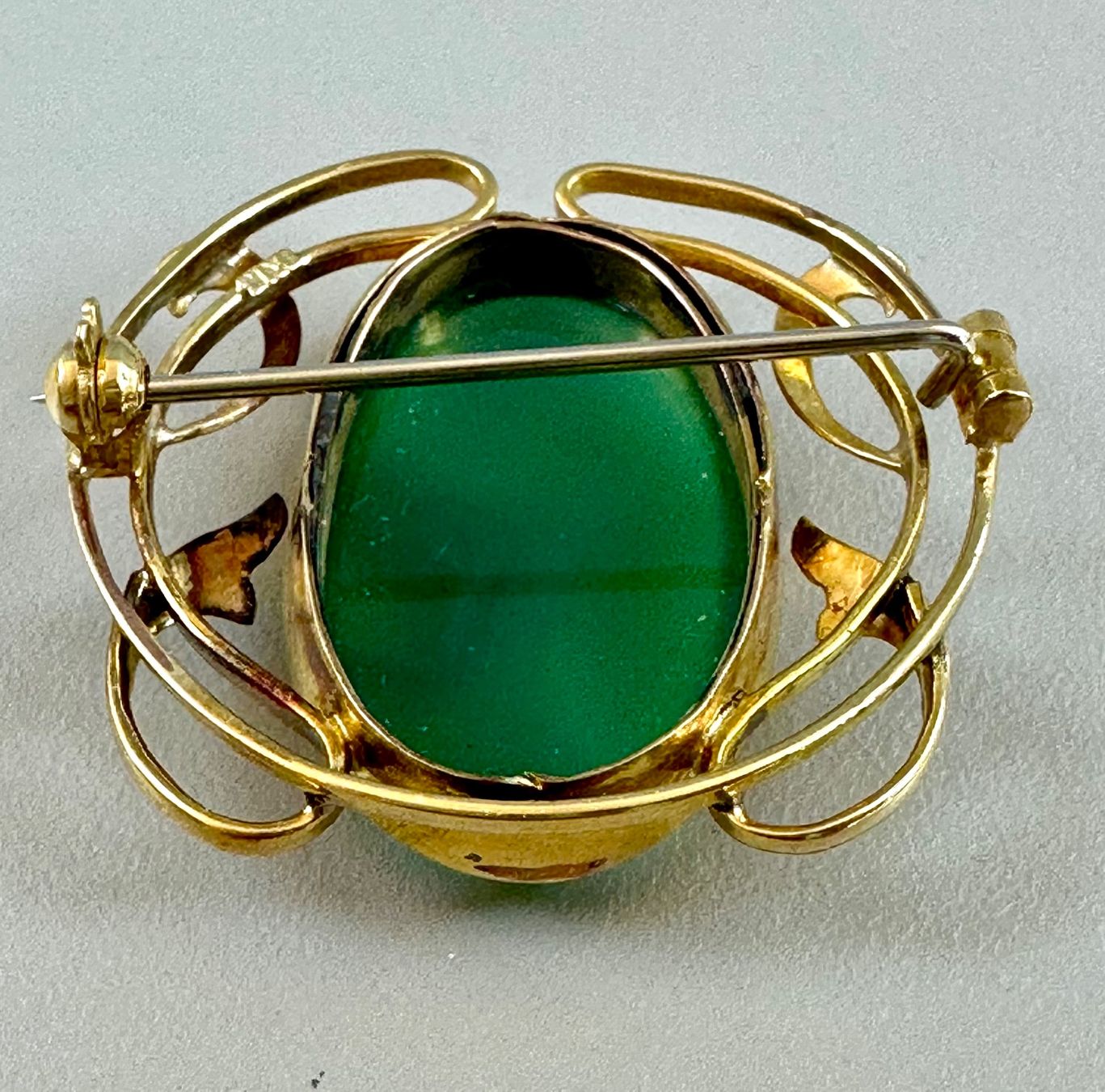 Broschen & Nadeln: VINTAGE GOLDBROSCHE “ACHAT” 18K – Gebraucht aus Zürich von NIKI777 3