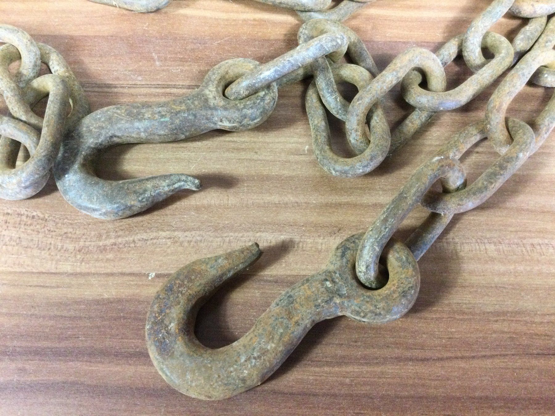 Attrezzi da lavoro: Alte lange gebrauchte Eisenkette rostig mit Haken – Usato da Wangen SZ venduto da kuriosum12 1