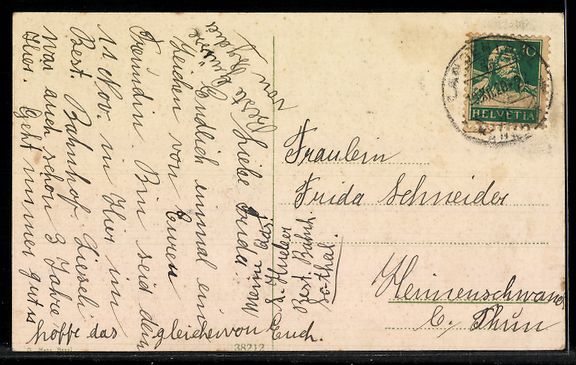 Ansichtskarten: AK Langenthal, Restaurant Bahnhof – Gebraucht aus Berlin von bartko-reher 1
